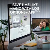 Logitech MK950 Signature Slim draadloze desktopset Wit, US-International lay-out (QWERTY), 400 - 4000 dpi