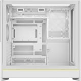 Montech HS01 midi tower behuizing Wit | 2x USB-A | 1x USB-C | RGB | Window