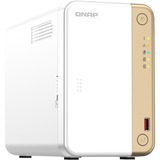 QNAP TS-262-4G nas Wit, 2.5G LAN, USB 3.2 Gen 2, HDMI