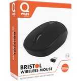 Qware Bristol Draadloze Muis Zwart, 1200 DPI