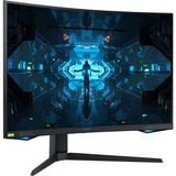 SAMSUNG Odyssey C32G75TQSP 32" Curved gaming monitor Zwart, 1x HDMI, 2x DisplayPort, USB-A 3.2, 1000R curved, 240Hz