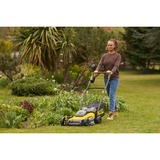 Stanley Fatmax V20 Brushless Grasmaaier Zwart/geel, 2x Accu en oplader inbegrepen