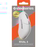 SteelSeries Rival 3 Gen 2 gaming muis Wit, 8.500 dpi, RGB