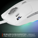 SteelSeries Rival 3 Gen 2 gaming muis Wit, 8.500 dpi, RGB