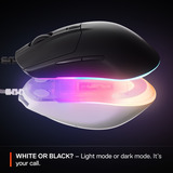 SteelSeries Rival 3 Gen 2 gaming muis Wit, 8.500 dpi, RGB