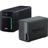 Synology NAS X UPS bundel Basic (DS225+ & BX950MI-GR) Zwart
