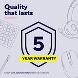 Trust Bayo II Bedrade Ergonomische muis Wit, 800 dpi - 2400 dpi