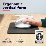 Trust Bayo II Bedrade Ergonomische muis Wit, 800 dpi - 2400 dpi