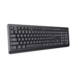 Trust Primo Draadloos Toetsenbord en Muis Set desktopset Zwart, US lay-out (QWERTY), 100%, Stille Toetsen 