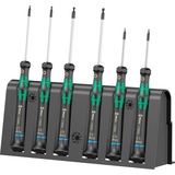 Wera 2052/6 Micro-schroevendraaierset + houder Zwart/groen, 6-delig