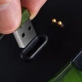 8BitDo Retro R8 Mouse - Xbox Edition Groen, 50 - 26000 DPI, Bluetooth / USB-C / 2.4 GHz