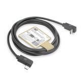 ACT Connectivity USB 3.2 USB-C (omhoog/omlaag haaks) naar USB-C (links/rechts haaks) kabel Zwart, 10 Gbit/s, 60W, 1 meter