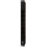 APC EasyPDU, Basic, 1U, 10A , 230V, 6SCH, 1C13 stekkerdoos Zwart