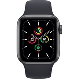 Apple Watch SE smartwatch Grijs/zwart, 40mm, sportarmband, aluminium behuizing