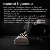 Arozzi Footrest - Soft Fabric - Dark Grey voetensteun Donkergrijs