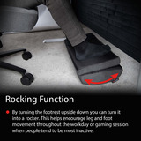 Arozzi Footrest - Soft Fabric - Dark Grey voetensteun Donkergrijs