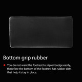 Arozzi Footrest - Soft Fabric - Dark Grey voetensteun Donkergrijs