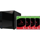 Asustor Drivestor 4 Pro Gen2 incl. 4x Seagate IronWolf 4 TB harde schijf nas Zwart, LAN, USB