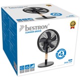 Bestron DFT35WB Tafelventilator Zwart/houtkleur, Ø 35 cm