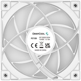 DeepCool FC120 case fan Wit/transparant, 3 stuks, 4-pins PWM fan-connector