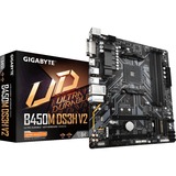 GIGABYTE B450M DS3H V2, socket AM4 moederbord RAID, Gb-LAN, Sound, µATX
