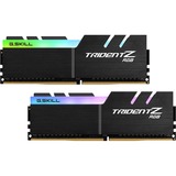 G.Skill 32 GB DDR4-3600 Kit werkgeheugen Zwart, F4-3600C14D-32GTZRA, Trident Z RGB, XMP