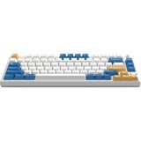 HelloGanss HS75T GC08 RGB mechanisch toetsenbord Wit, US lay-out (QWERTY), Gateron Yellow, 75%, RGB leds, PBT Doubleshot keycaps, hot swap, 2,4 GHz | Bluetooth | USB-C