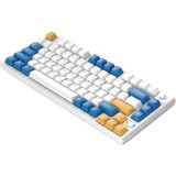 HelloGanss HS75T GC08 RGB mechanisch toetsenbord Wit, US lay-out (QWERTY), Gateron Yellow, 75%, RGB leds, PBT Doubleshot keycaps, hot swap, 2,4 GHz | Bluetooth | USB-C
