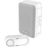 Honeywell DC311S Draadloze draagbare deurbel met drukknop Wit/grijs