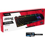 HyperX Alloy Origins PBT, gaming toetsenbord Zwart, US lay-out, HyperX Blue, RGB leds, PBT