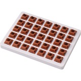Keychron Gateron Cap Golden-Brown Switch-Set keyboard switches bruin, 35 stuks