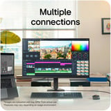 LG UltraFine 27U710B 27" 4K UHD monitor Zwart, 1x HDMI, 1x DisplayPort