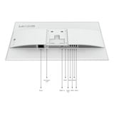 Lenovo L24D-4C (67DCUAC6EU) 23.8" gaming monitor Grijs, 1x HDMI, USB-A, USB-C, 144Hz, sound