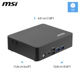 MSI Cubi NUC TWG S-006BEU barebone Zwart | N150 | Intel Graphics
