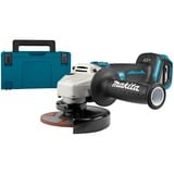 Makita 18 V Haakse slijper 125 mm DGA513ZJ Blauw/zwart, Accu en oplader niet inbegrepen, in Mbox, met vastzetschakelaar