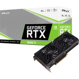 PNY GeForce RTX 3060 Ti 8GB VERTO Dual Fan LHR grafische kaart Lite Hash Rate, 3x DisplayPort, 1x HDMI