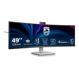 Philips 49B2U5900C 48.8" Curved UltraWide monitor Zwart/zilver, HDMI, DisplayPort, RJ45, USB-C