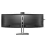 Philips 49B2U5900C 48.8" Curved UltraWide monitor Zwart/zilver, HDMI, DisplayPort, RJ45, USB-C
