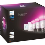 Philips Hue White and Color Ambiance Starterkit E27 ledlamp 2000K - 6500K, Dimbaar