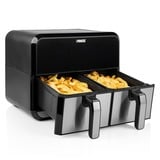 Princess Double Basket Aerofryer heteluchtfriteuse Zwart, 2x 4 liter