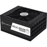 SilverStone HELA 2050R Platinum, 2050W voeding  Zwart, 14x PCIe, 2x 12VHPWR, kabelmanagement