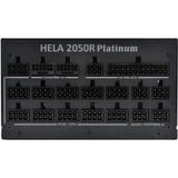 SilverStone HELA 2050R Platinum, 2050W voeding  Zwart, 14x PCIe, 2x 12VHPWR, kabelmanagement
