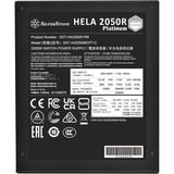 SilverStone HELA 2050R Platinum, modulaire 2050 watt voeding  Zwart, 14x PCIe