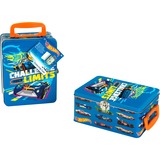 Theo Klein Hot Wheels autokoffer van metaal, koffer blauw/oranje