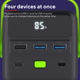 Trust Redoh - XXL Powerbank 50.000 mAh Zwart, 4 Poorten | Display | USB-C | USB PD 3.0 + PPS