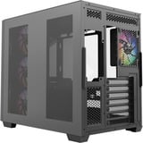 XYZ PC Gear Qubex midi tower behuizing Zwart | 2x USB-A | 1x USB-C | Tempered Glass