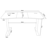 Arozzi Arena Medium Gaming Desk - Pink Roze