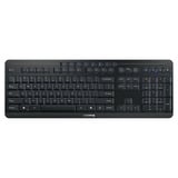 CHERRY STREAM KEYBOARD ULTIMATE Zwart, US lay-out (QWERTY), Cherry SX-Schaartechnologie, 100%, White leds, ABS, 2.4 GHz / Bluetooth / USB