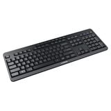 CHERRY STREAM KEYBOARD ULTIMATE Zwart, US lay-out (QWERTY), Cherry SX-Schaartechnologie, 100%, White leds, ABS, 2.4 GHz / Bluetooth / USB