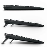 CHERRY STREAM KEYBOARD ULTIMATE, gaming toetsenbord Zwart, US lay-out, SX-Technologie	, White led, ABS, 2.4 GHz / Bluetooth / USB